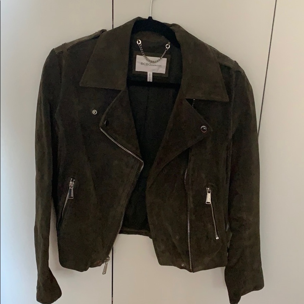 BCBGeneration Suede Moto Jacket